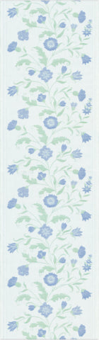 Bordslöpare 35x120, Blå blom, Ekelunds