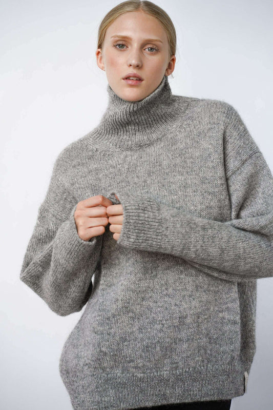 Oma knitted turtleneck, Grå,Kläder,Residus,Formcraft 