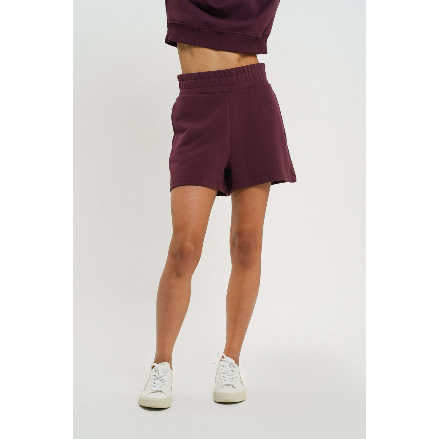 Mila shorts, plommon, Residus