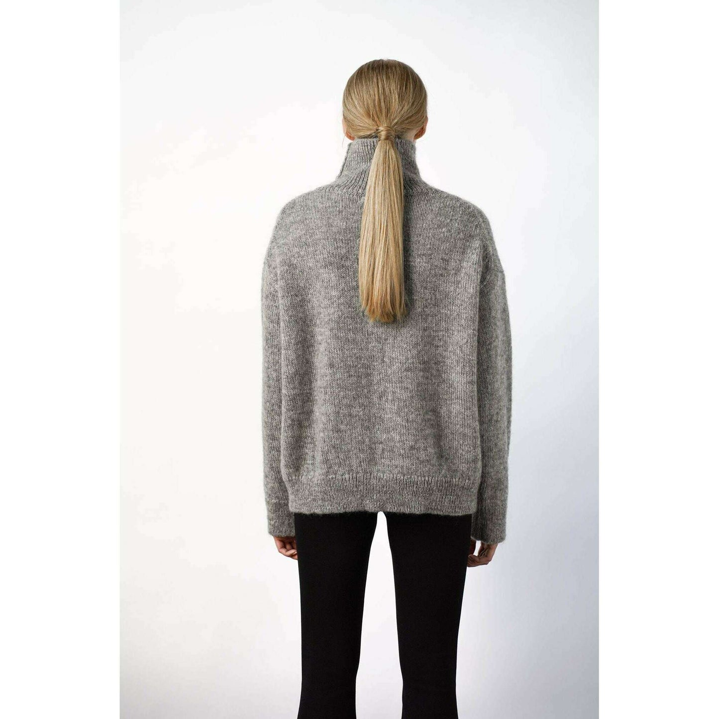 Oma knitted turtleneck, Grå