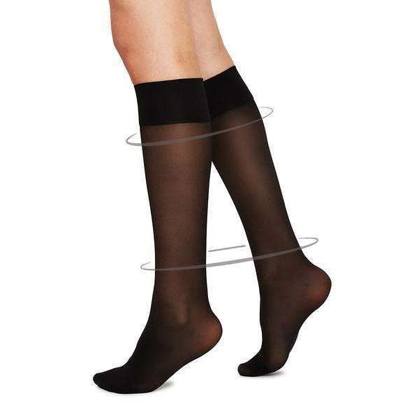 Knästrumpa support Bea svart 30 DEN,Knästrumpor,Swedish stockings,Formcraft 