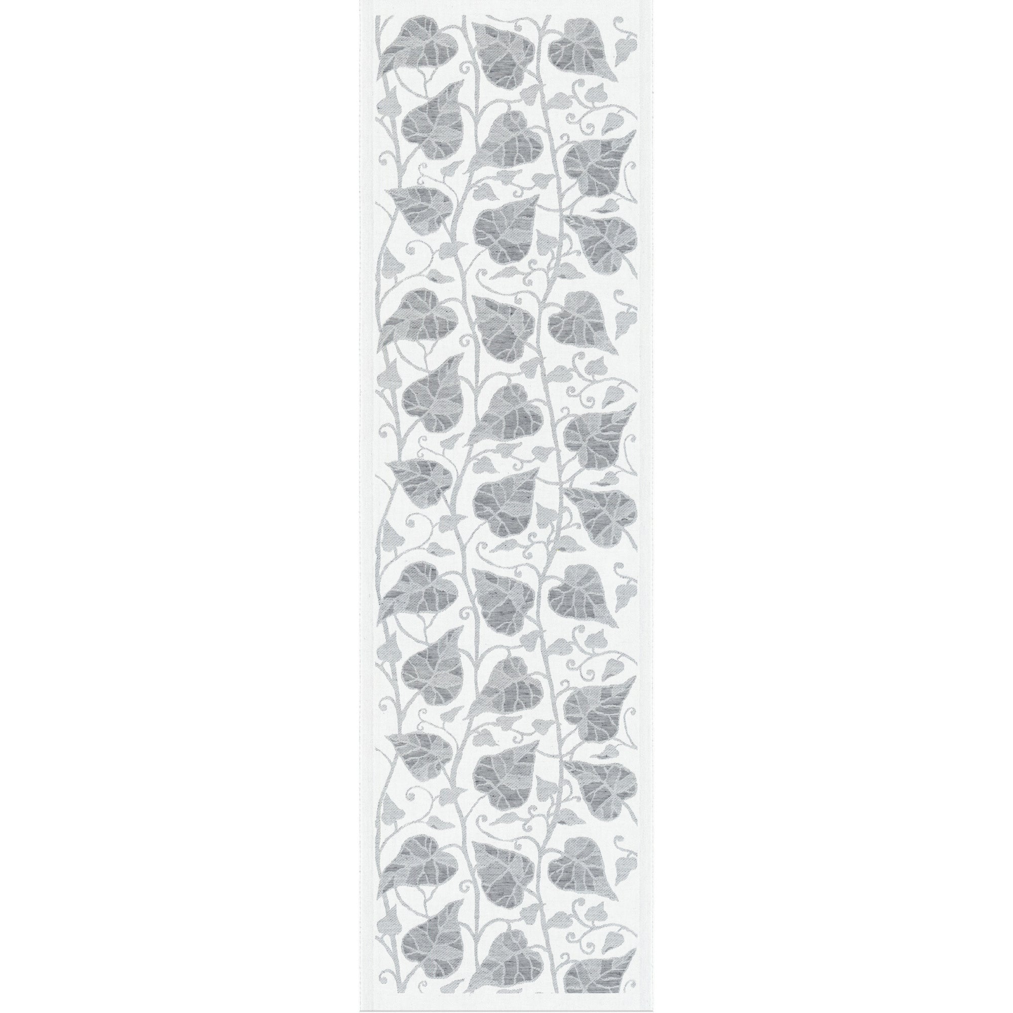 Bordslöpare Leslie grå, 35x120 cm. Ekologisk bomull & lin