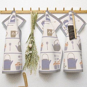 Handduk, Teatime,  48x70 cm. Ekologisk bomull