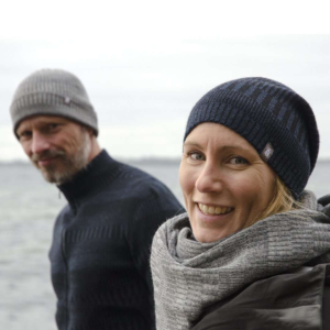 Ullkofta HERR blå/svart i ekologisk merinoull. - Bild 5