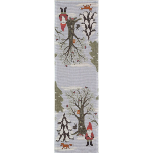 Bordslöpare Julpromenad 35x120 cm. Ekologisk bomull - Bild 3