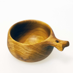 Kåsa i körsbärsträ - handsnidad - Bild 4