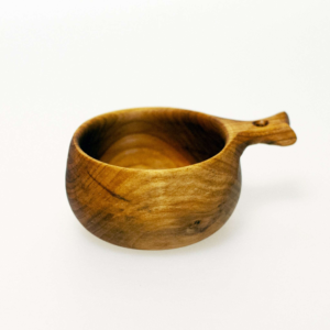 Kåsa i körsbärsträ - handsnidad - Bild 5