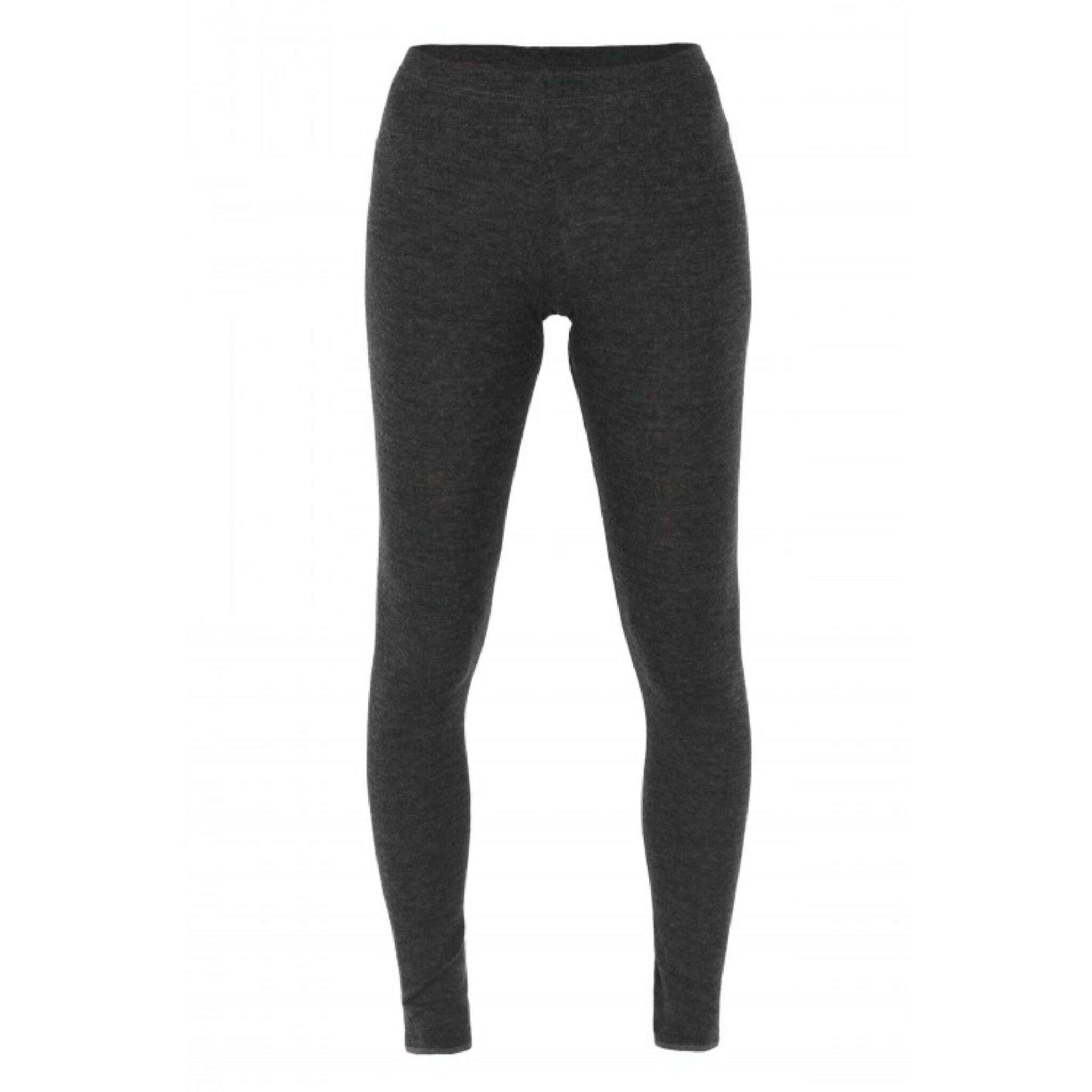 Tights / Leggings i 100 % merinoull, mörkgrå